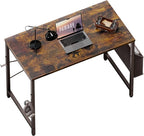 32 Inch Computer Desk for Small Spaces with Storage Bag, Home Office