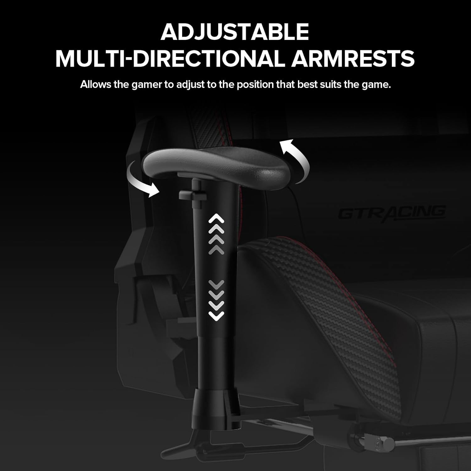 Gaming Chair with Footrest Speakers Video Game Chair Bluetooth Music