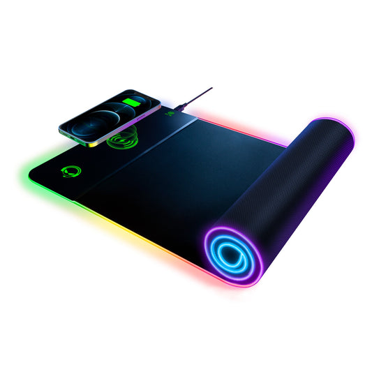 HyperGear Battle Charge Wireless Gaming Mouse Pad with Wireless Chargi
