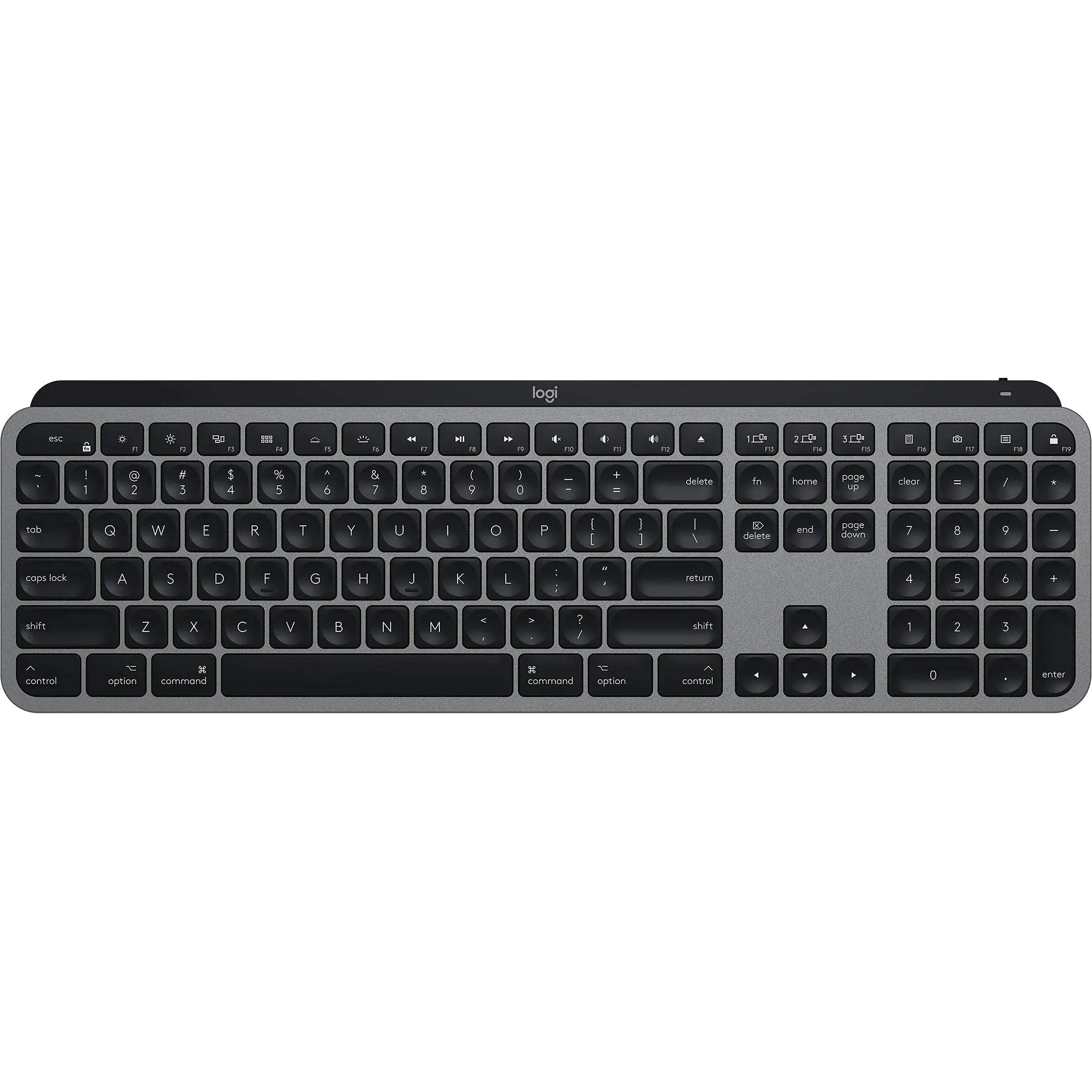 Logitech MX Keys Advanced Illuminated Wireless Keyboard for Mac - Bluetooth/USB (Renewed)
