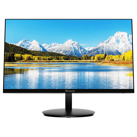 Norcent 24 Inch Frameless Computer Monitor FHD 75HZ VA with Built-In S