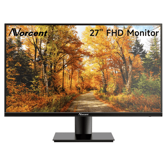 Norcent 27 Inch Frameless Computer Monitor FHD 75HZ VA with Built-In S