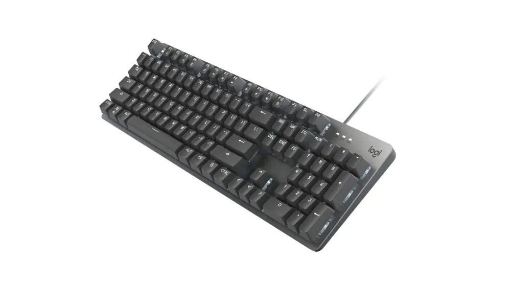 Logitech K845 Mechanical Illuminated KeyboardMechanical Switches Strong Adjustable Tilt Legs Full Size Aluminum Top Case 104 Keys USB Corded Windows (TTC Blue Switches) (Renewed)