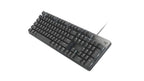Logitech K845 Mechanical Illuminated KeyboardMechanical Switches Strong Adjustable Tilt Legs Full Size Aluminum Top Case 104 Keys USB Corded Windows (TTC Blue Switches) (Renewed)